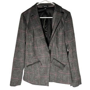 Torrid Gray Houndstooth Blazer Size 00